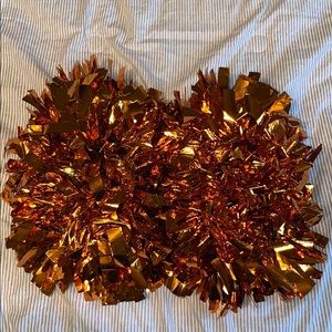 Orange cheer poms